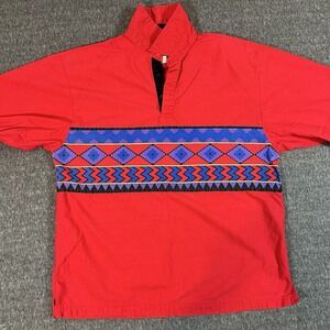 Vintage Frontier Series Mens Large Aztec‎ Striped Southwest Cowboy Western